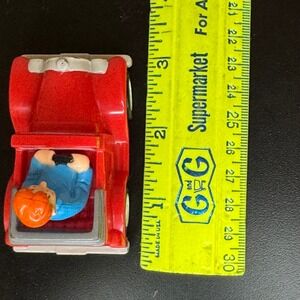 Burger King Archie Comic‎ Car Toy 1991 Archie Andrews Figure Red Convertible